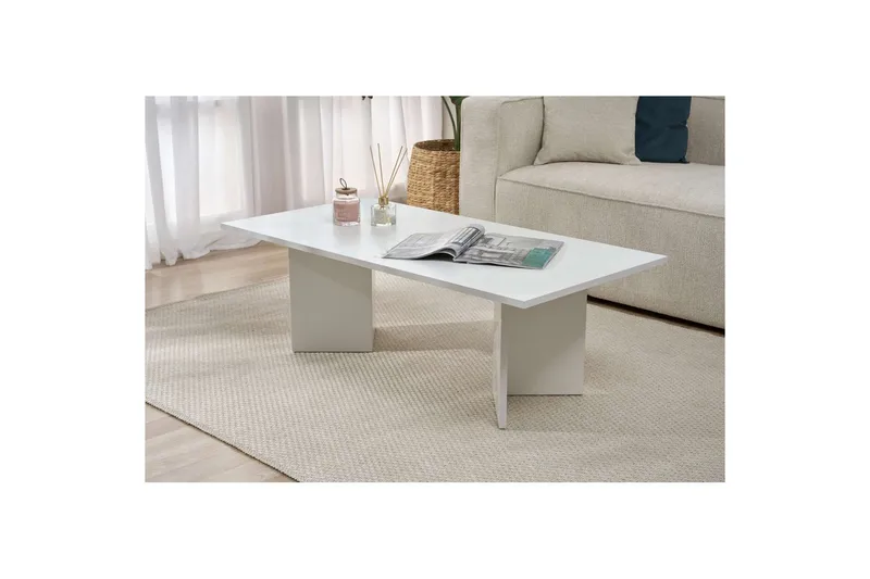 Isami Sofabord 119 cm - Hvit - Møbler - Bord - Sofabord & salongbord