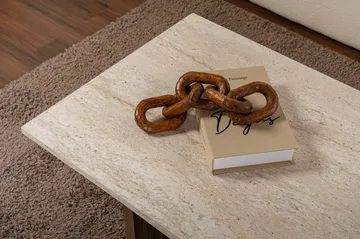 Isami Sofabord 119x40x60 cm - Travertin, Venezia valnøtt - Møbler - Bord - Sofabord & salongbord