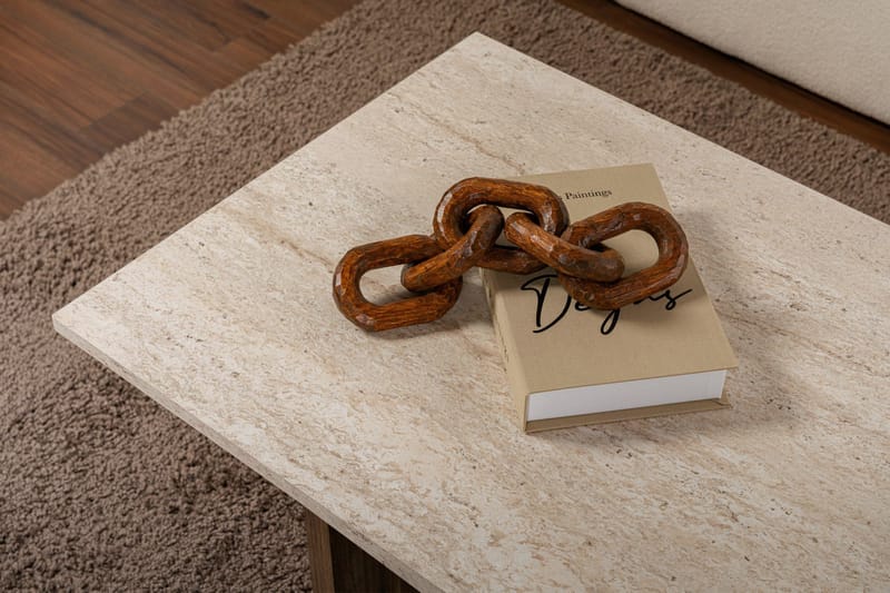 Isami Sofabord 119x40x60 cm - Travertin, Venezia valnøtt - Møbler - Bord - Sofabord & salongbord