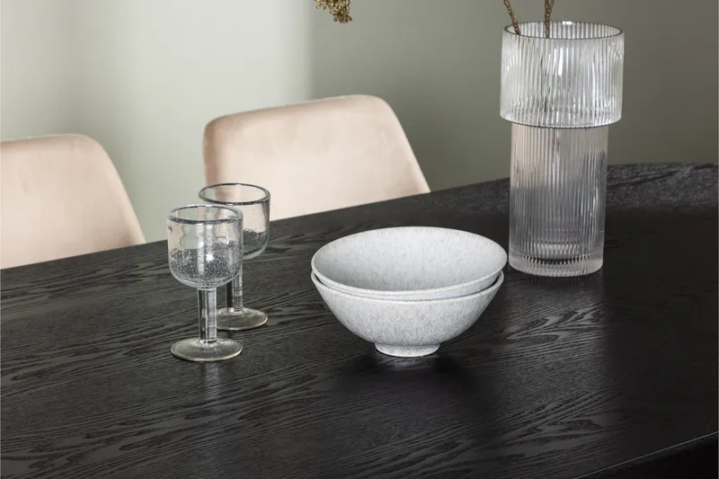 Isolde Matgruppe 180 cm Oval med 4 Night Stoler - Sort - Møbler - Bord - Spisegruppe