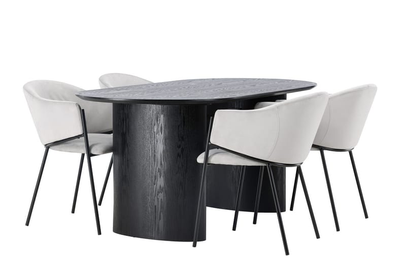 Isolde Spisebord 180x90 cm med 4 Evelina Armstoler - Møbler - Bord - Spisegruppe