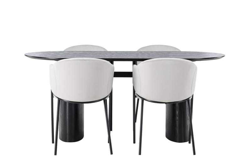 Isolde Spisebord 180x90 cm med 4 Evelina Armstoler - Møbler - Bord - Spisegruppe