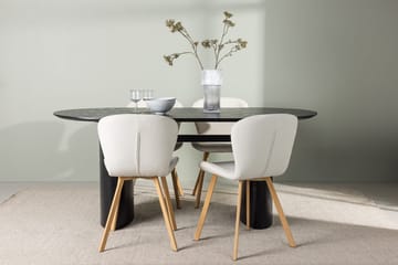 Isolde spisebord 180x90 cm med 4 Lilja spisestoler - Møbler - Bord - Spisegruppe