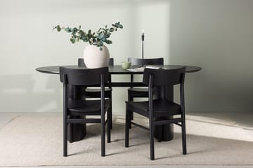 Isolde spisebord 180x90 cm med 4 Montros spisestoler - Møbler - Bord - Spisegruppe