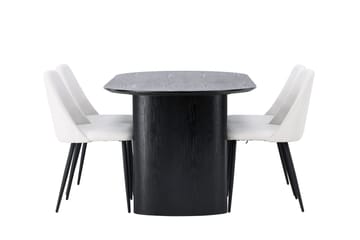 Isolde Spisebord 180x90 cm med 4 Night Spisestoler - Møbler - Bord - Spisegruppe