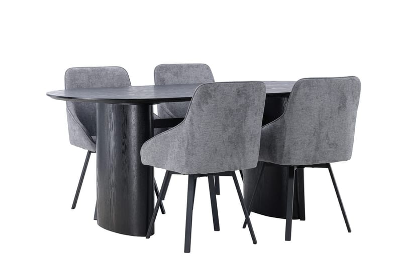 Isolde spisebord 180x90 cm med 4 Rosie spisestoler - Møbler - Bord - Spisegruppe