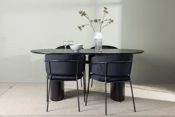 Isolde Spisebord 180x90 cm med 4 Selma Spisestoler - Møbler - Bord - Spisegruppe