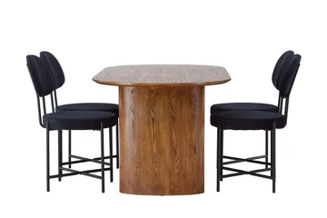 Isolde spisebord 180x90 cm med 4 Stella spisestoler - Møbler - Bord - Spisegruppe