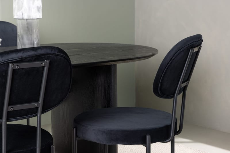 Isolde spisebord 180x90 cm med 4 Stella spisestoler - Møbler - Bord - Spisegruppe