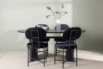 Isolde spisebord 180x90 cm med 4 Stella spisestoler - Møbler - Bord - Spisegruppe