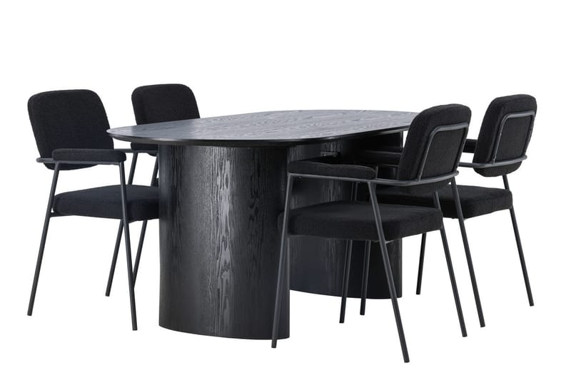 Isolde spisebord 180x90 cm med 4 Yesterday spisestoler - Møbler - Bord - Spisegruppe