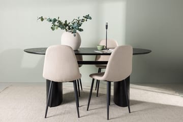 Isolde spisebord 180x90 cm med 4 Polar spisestoler - Møbler - Bord - Spisegruppe