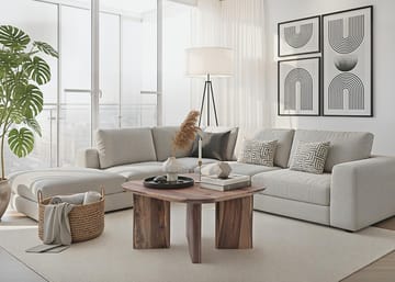Ivoano Sofabord 60 cm Landlig stil - Varm mørkebrun - Møbler - Bord - Sofabord & salongbord