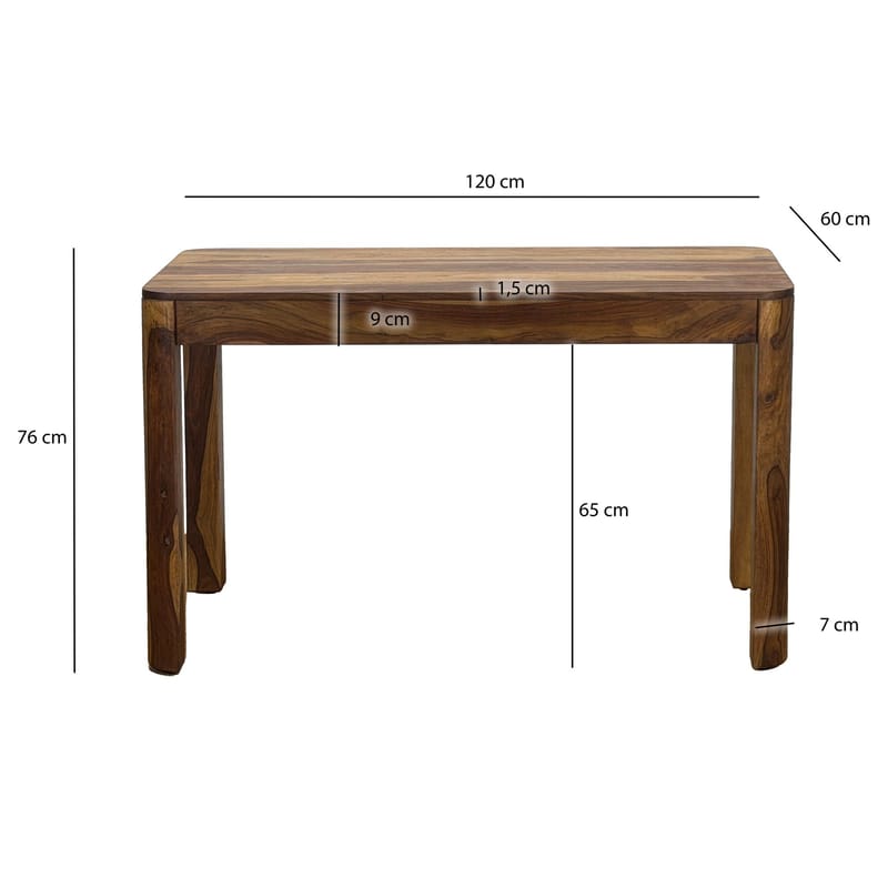 Ivoela spisebord 120 cm - Varm brun - Møbler - Bord - Spisebord & kjøkkenbord