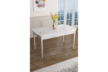 Javren Spisebord 114 cm Rektangulær - Hvit - Møbler - Bord - Spisebord & kjøkkenbord