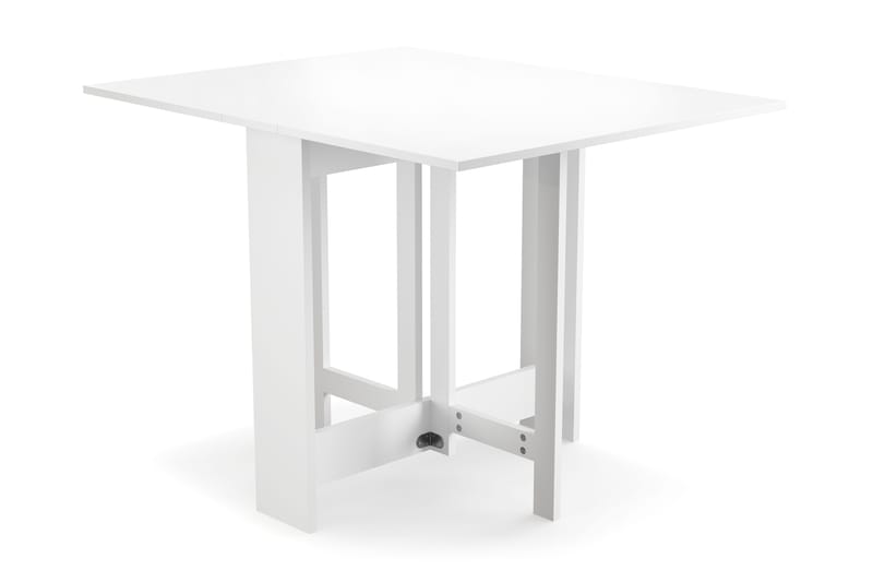 Jeba Rektangulært Spisebord med klaffer 80 cm med plass til 4 personer - Hvit - Møbler - Bord - Spisebord & kjøkkenbord