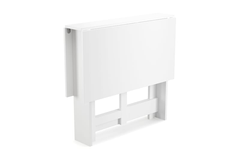Jeba Rektangulært Spisebord med klaffer 80 cm med plass til 4 personer - Hvit - Møbler - Bord - Spisebord & kjøkkenbord