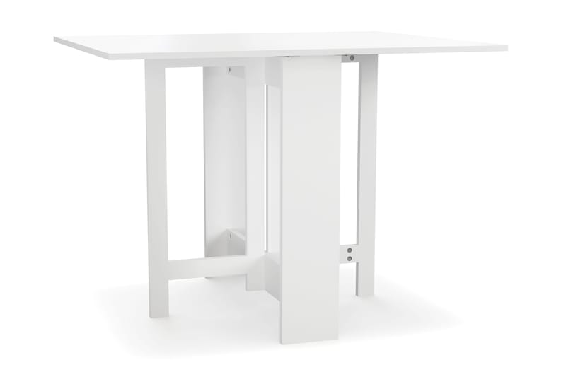 Jeba Rektangulært Spisebord med klaffer 80 cm med plass til 4 personer - Hvit - Møbler - Bord - Spisebord & kjøkkenbord