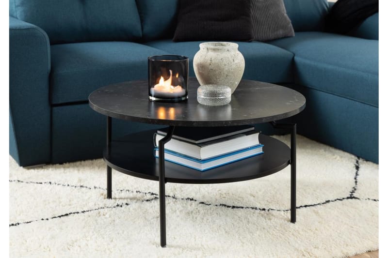Jennifer Sofabord 80 cm - Svart - Møbler - Bord - Sofabord & salongbord