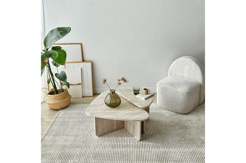 Jewa Sofabord 90 cm - Beige - Møbler - Bord - Sofabord & salongbord