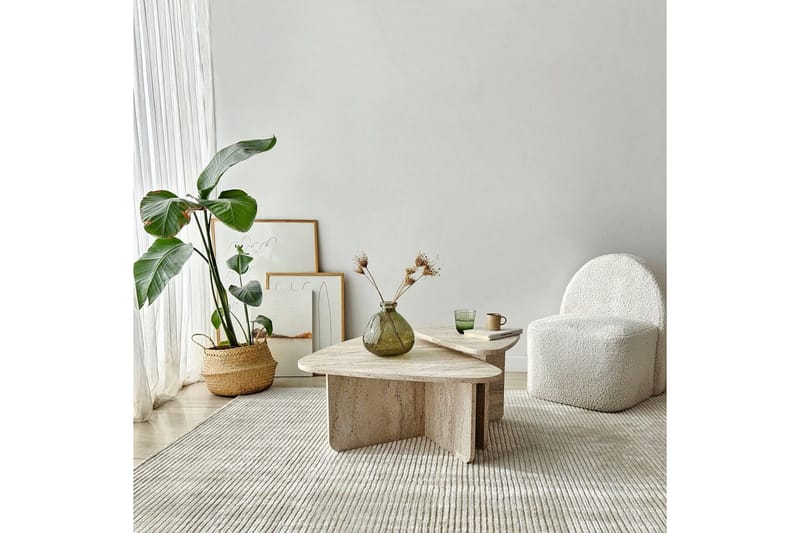 Jewa Sofabord 90 cm - Beige - Møbler - Bord - Sofabord & salongbord