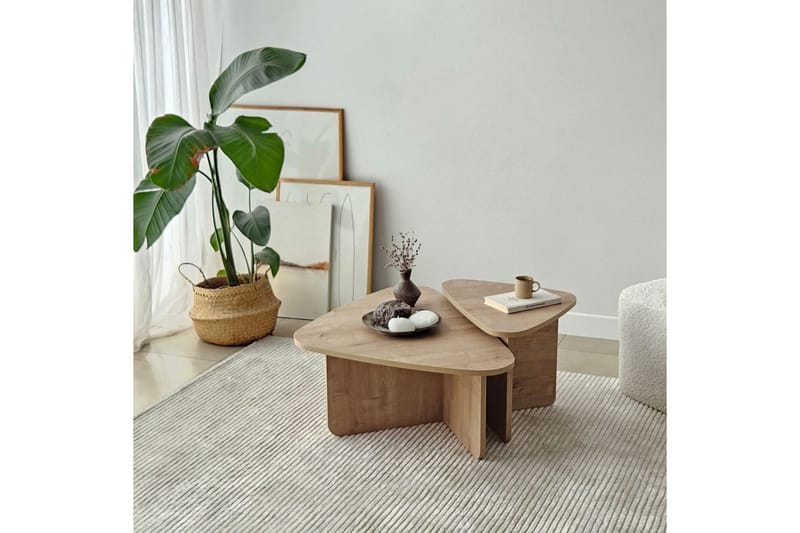 Jewa Sofabord 90 cm - Naturell - Møbler - Bord - Sofabord & salongbord