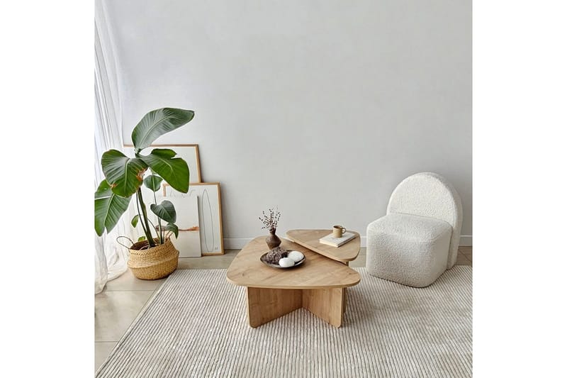 Jewa Sofabord 90 cm - Naturell - Møbler - Bord - Sofabord & salongbord