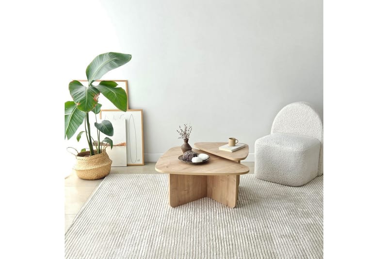 Jewa Sofabord 90 cm - Naturell - Møbler - Bord - Sofabord & salongbord
