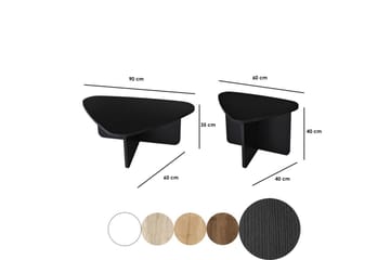 Jewa Sofabord 90 cm - Svart - Møbler - Bord - Sofabord & salongbord