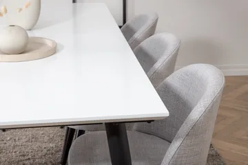 Jimms Matgruppe 195 cm Rektangulær med 6 Sedavi Stoler - Svart - Møbler - Bord - Spisegruppe