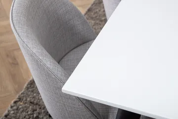 Jimms Matgruppe 195 cm Rektangulær med 6 Sedavi Stoler - Svart - Møbler - Bord - Spisegruppe