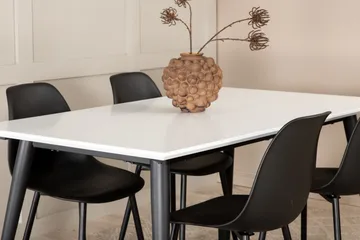 Jimms Uttrekkbar Spisegruppe 150 cm inkl. 4 Pontus Stoler - Hvit/Svart - Møbler - Bord - Spisegruppe