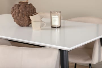 Jimmy Matgruppe 150 cm Rektangulær med 4 Berit stoler - Beige - Møbler - Bord - Spisegruppe