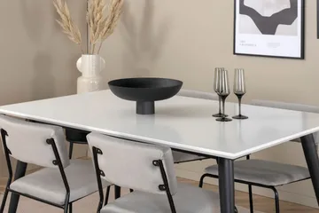 Jimmy Spisegruppe 150 cm Rektangulær med 4 Kenth Stoler - Sort - Møbler - Bord - Spisegruppe