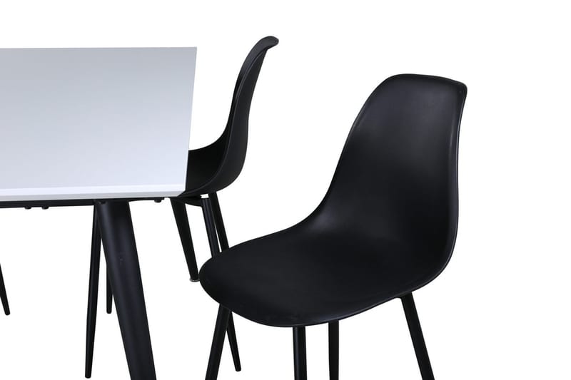 Jimmy uttrekkbart spisebord 150 cm med 4 Polar spisestoler - Møbler - Bord - Spisegruppe