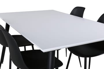 Jimmy uttrekkbart spisebord 150 cm med 4 Polar spisestoler - Møbler - Bord - Spisegruppe
