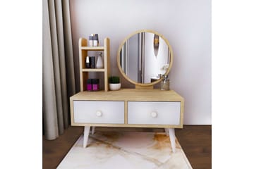 Jorvan Sminkebord 70 cm - Hvit/Blå - Møbler - Bord - Sminkebord & toalettbord