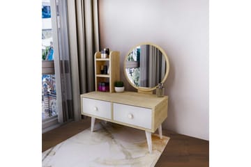 Jorvan Sminkebord 70 cm - Hvit/Blå - Møbler - Bord - Sminkebord & toalettbord