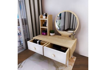 Jorvan Sminkebord 70 cm - Hvit/Blå - Møbler - Bord - Sminkebord & toalettbord