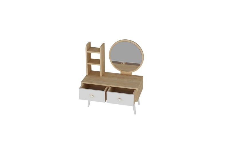 Jorvan Sminkebord 70 cm - Hvit/Blå - Møbler - Bord - Sminkebord & toalettbord