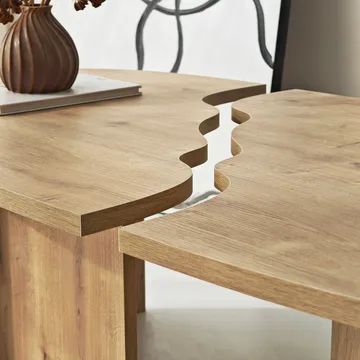 Jorvis sofabord 120 cm ovalt - Safir Eik - Møbler - Bord - Sofabord & salongbord