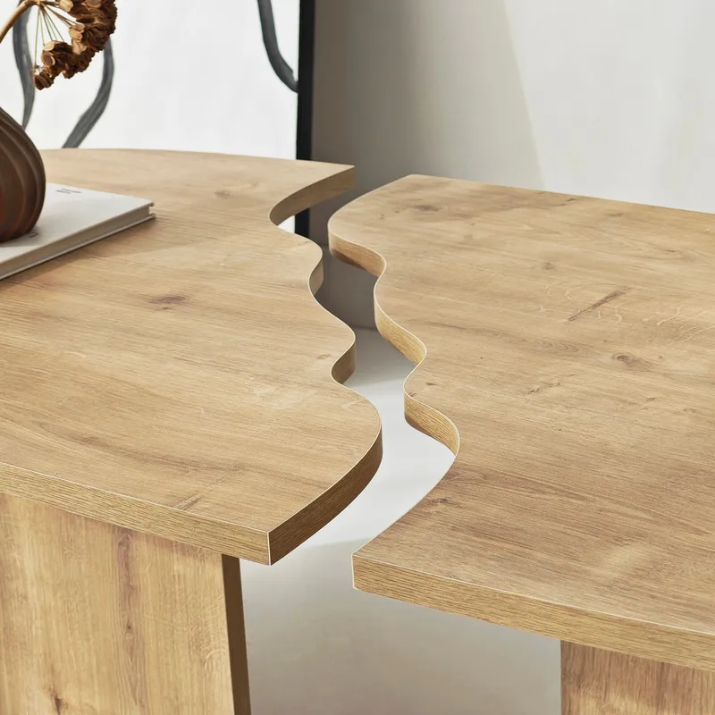 Jorvis sofabord 120 cm ovalt - Safir Eik - Møbler - Bord - Sofabord & salongbord