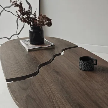 Jorvis sofabord 120 cm ovalt - Valnøtt - Møbler - Bord - Sofabord & salongbord