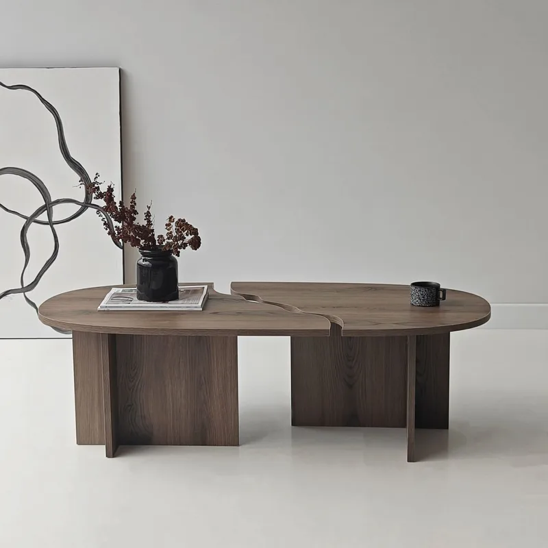 Jorvis sofabord 120 cm ovalt - Valnøtt - Møbler - Bord - Sofabord & salongbord