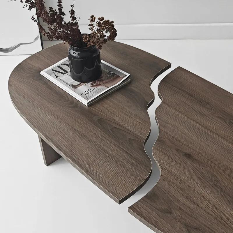 Jorvis sofabord 120 cm ovalt - Valnøtt - Møbler - Bord - Sofabord & salongbord