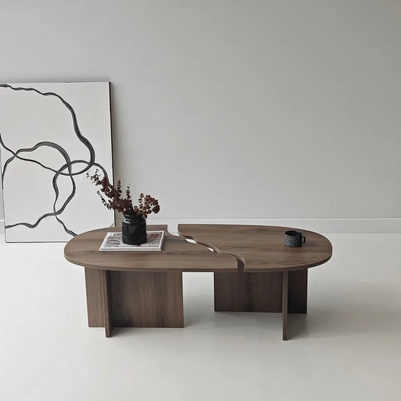 Jorvis sofabord 120 cm ovalt - Valnøtt - Møbler - Bord - Sofabord & salongbord