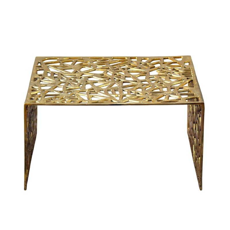Junino 60 cm Kvadratisk Sofabord i Metall - Gull - Møbler - Bord - Sofabord & salongbord