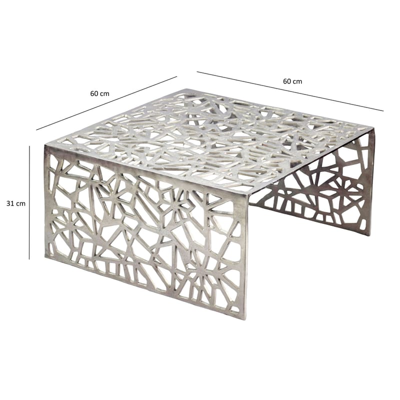 Junino sofabord 60 cm - Sølvfarget - Møbler - Bord - Sofabord & salongbord