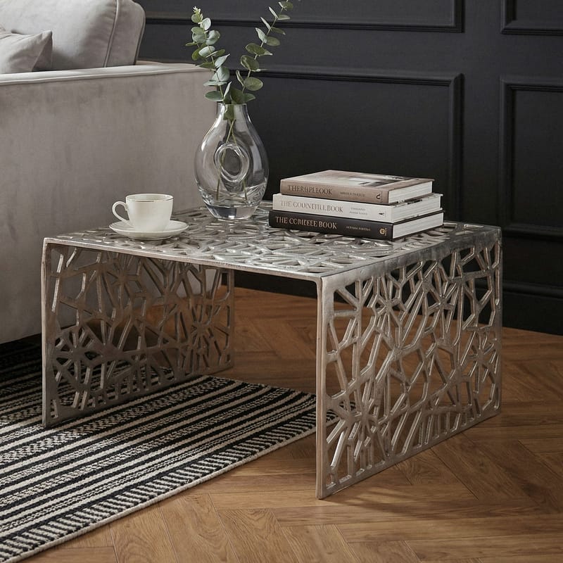 Junino sofabord 60 cm - Sølvfarget - Møbler - Bord - Sofabord & salongbord