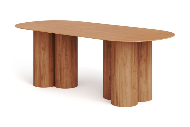 Juno Spisebord Oval 220×100 cm Finér, Eik